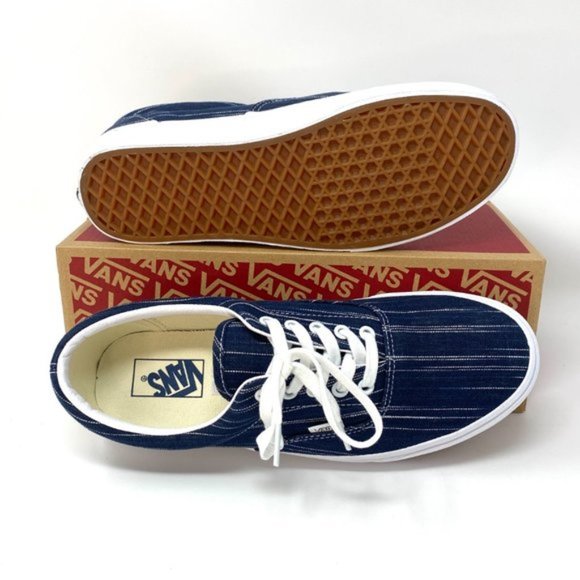 💖MEGA SALE💖VANS Era Suiting Blue Navy Stripes Casual Textile Men's VN0A4U392RI - Picture 5 of 11